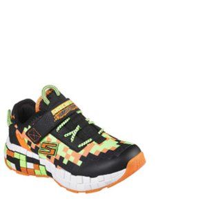 Skechers boys Mega-craft Sneaker, Black/Orange, 1 Little Kid US
